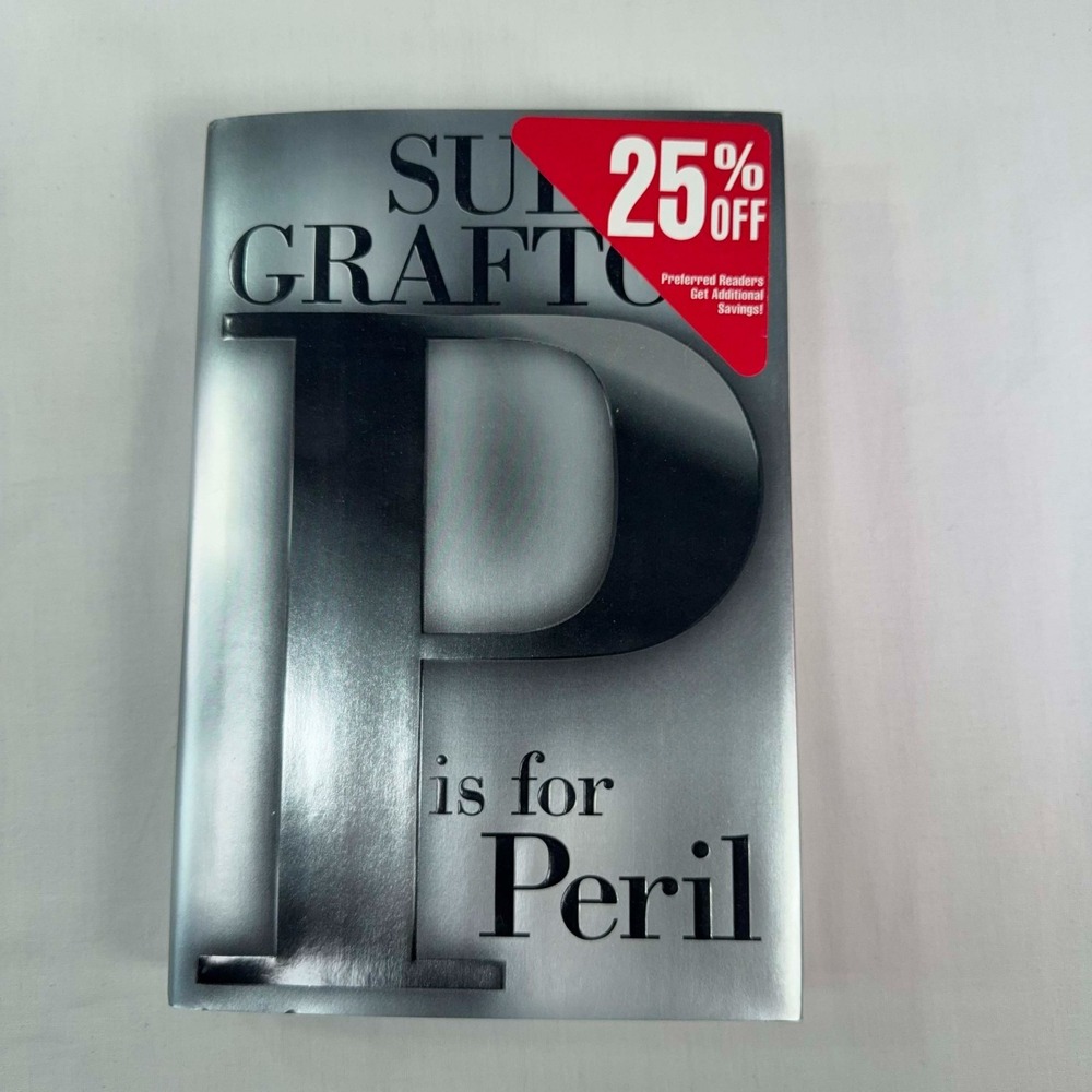 Sue Grafton P Is for Peril First Edition Hardcover Mystery Novel Kinsey Millhone